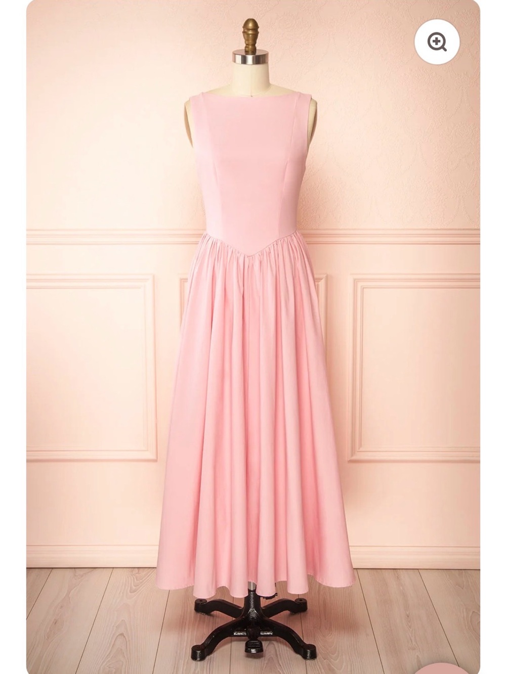 Yuma - Pink Scoop-Back Maxi Dress